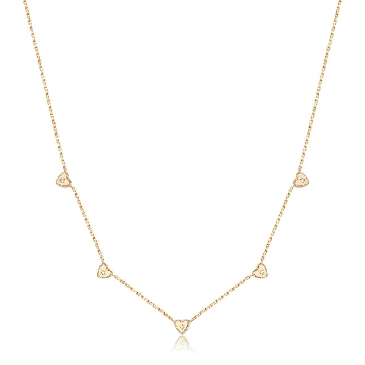 Gold Carnelian Double Sided Choker - Sweetheart
