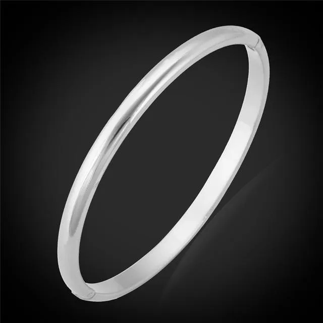 Gold Color Bangle Round Bracelets Bangles