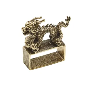 Gold Orient Napkin Rings, Set of 4