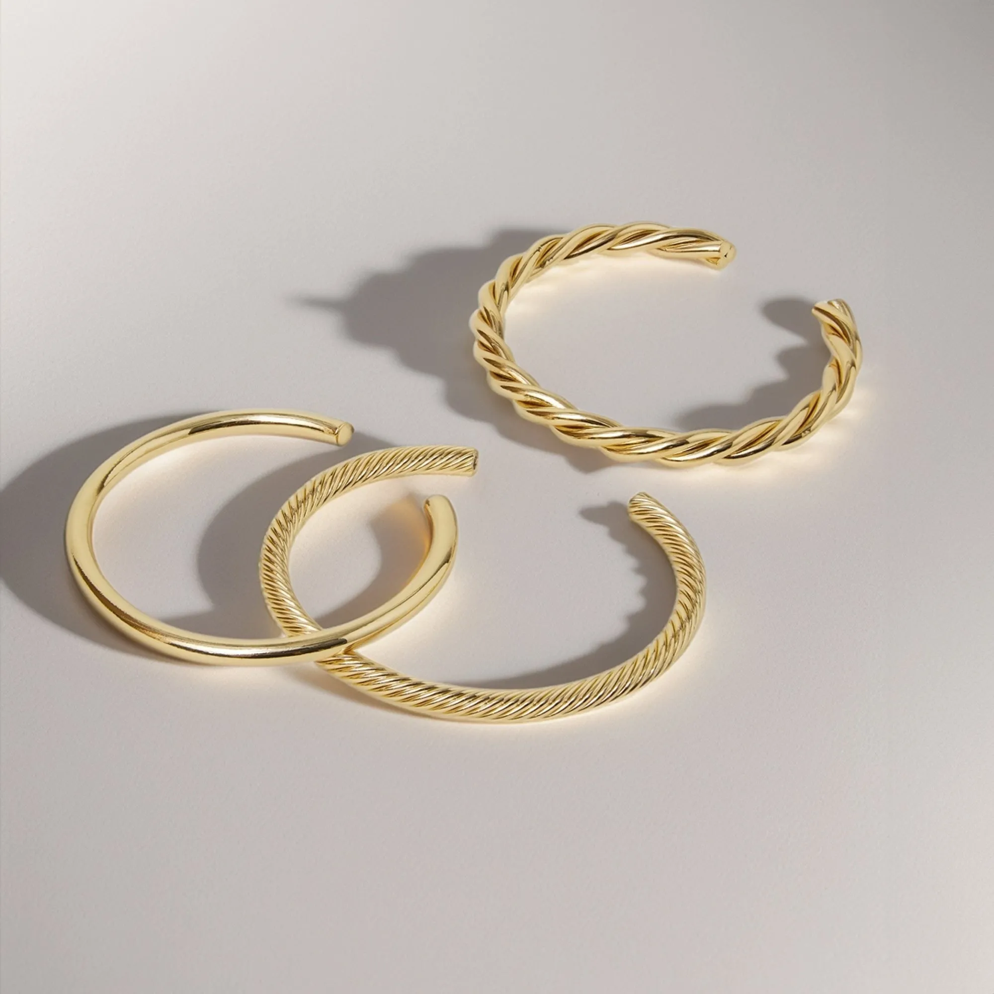 Gold Twisted Bangles