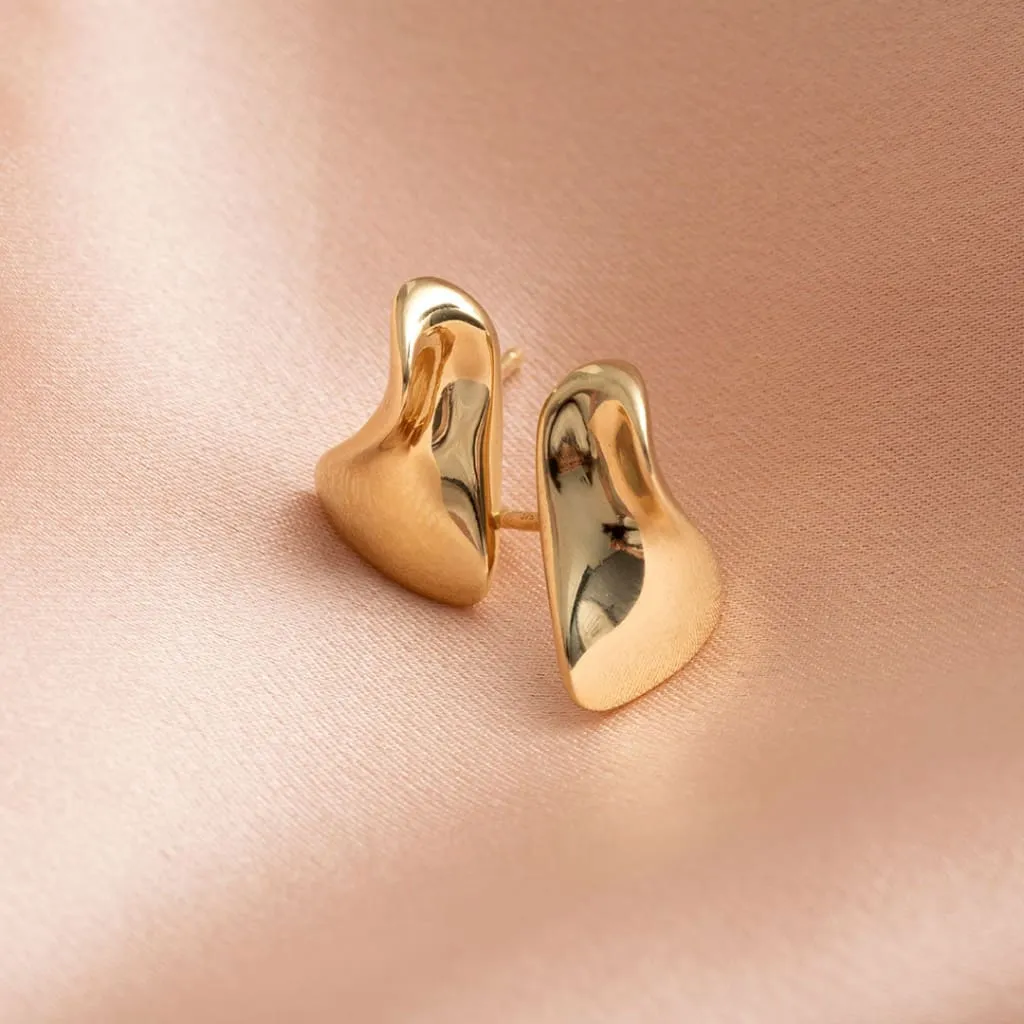 Golden Nugget Earrings | 9ct Gold