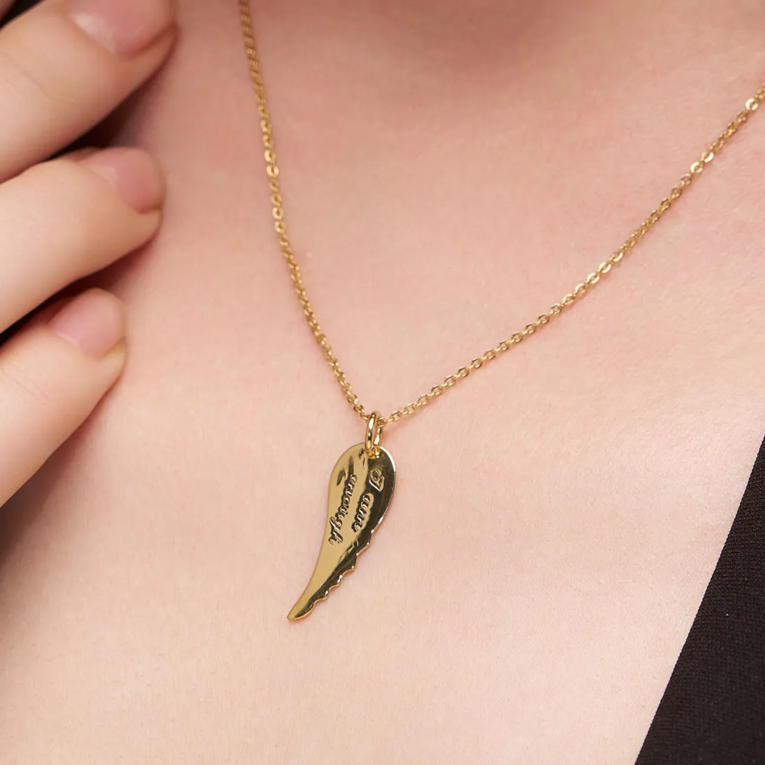 Graceful Leaf Personalized Necklace
