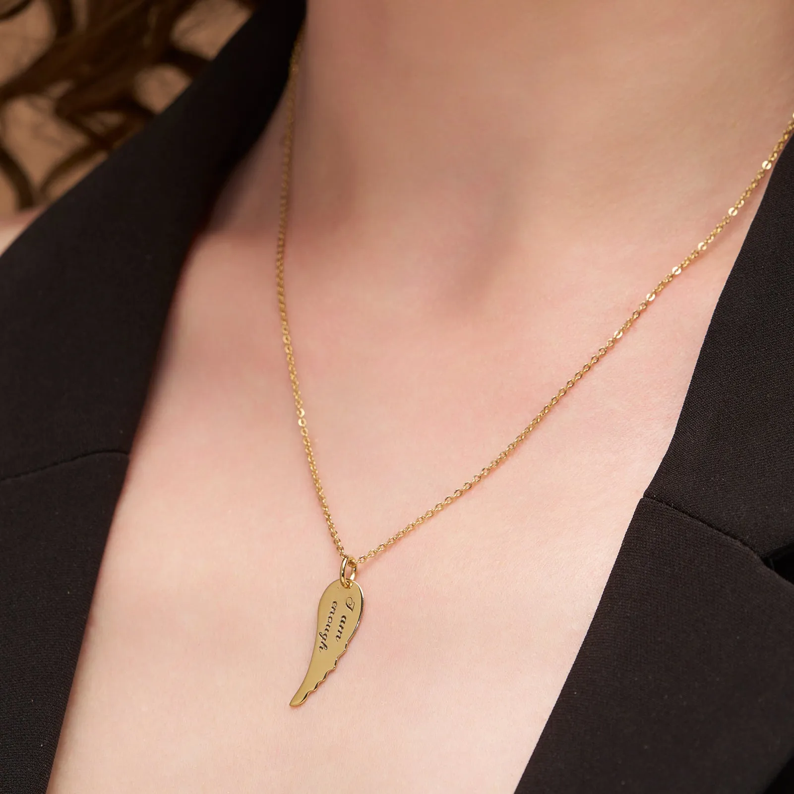 Graceful Leaf Personalized Necklace