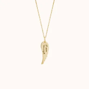 Graceful Leaf Personalized Necklace