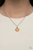 Gracefully Gemstone - Orange Necklace