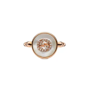 Gucci Interlocking 18K Diamond Ring