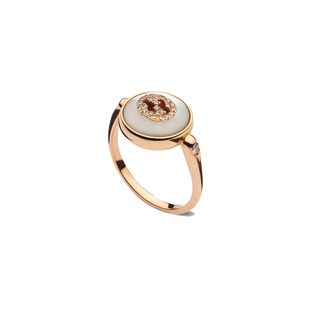 Gucci Interlocking 18K Diamond Ring