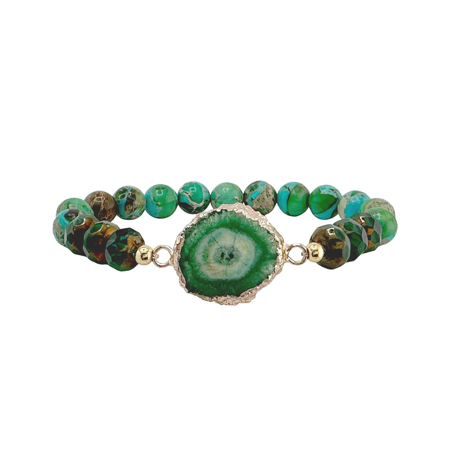 Hailey Initial Heart Stack of Bracelets