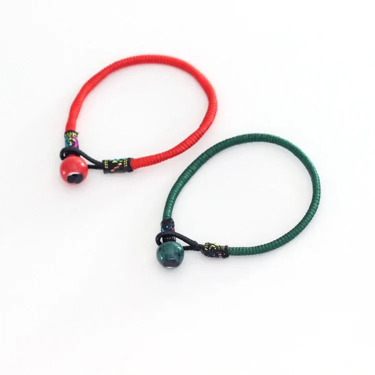Hand made Boho DIY Ceramic beads Charm Bracelets