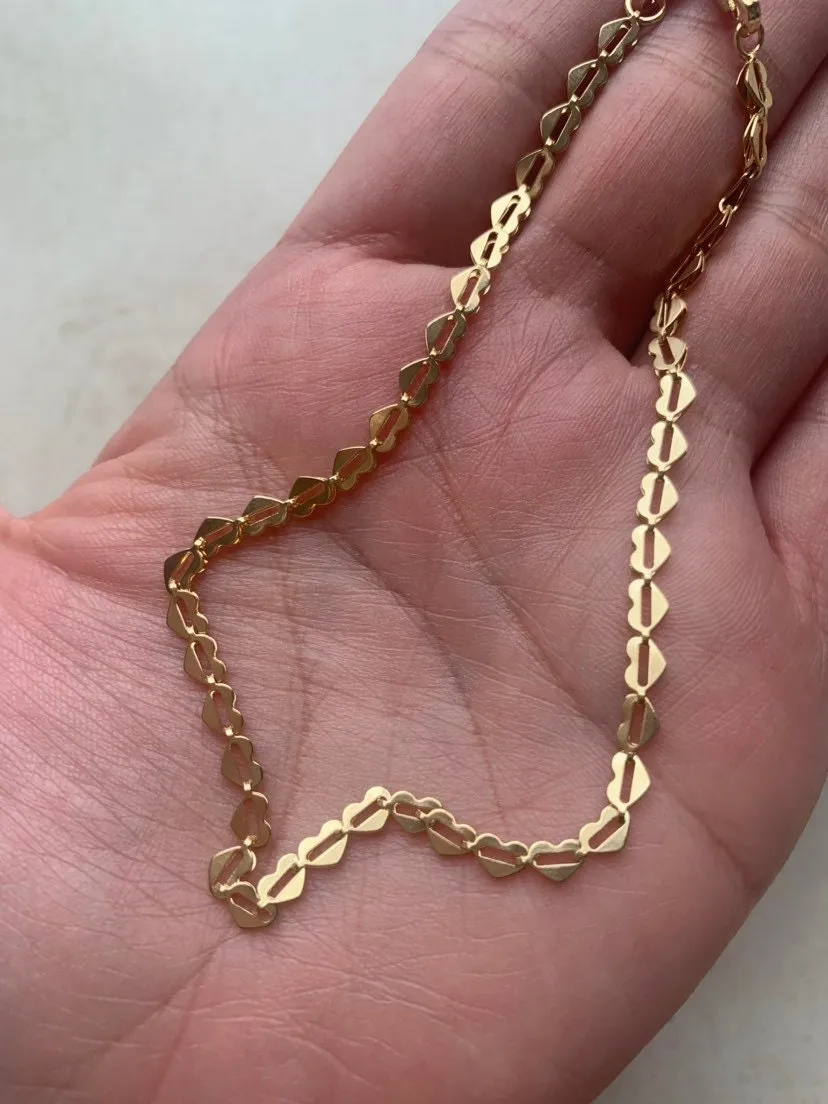 Heart Anklet , Dainty Anklet, Gold Ankle Bracelet, Chain Anklet, Anklet,Dainty Gold Anklet,Anklet Bracelet