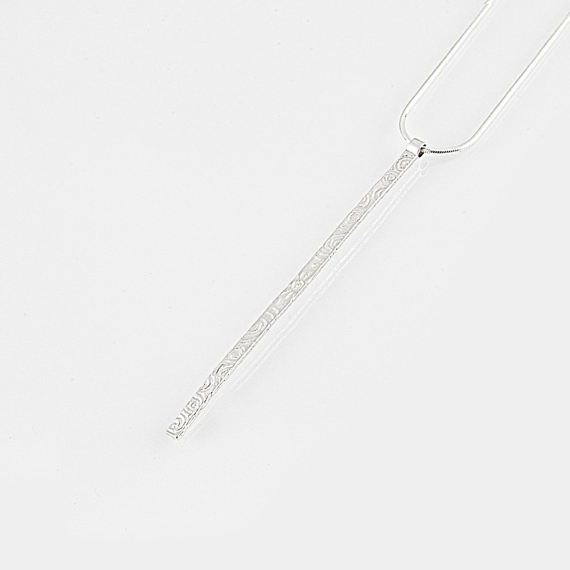 Heaven | Sterling Silver Bar Pendant Signature