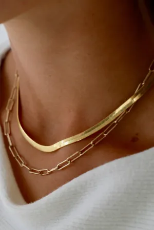 HERRINGBONE CHAIN NECKLACE