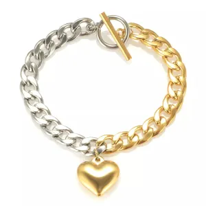 High Quality Heavy Cuban Chain Bracelet (Gold Golor | Silver Color )