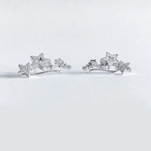 Hot Selling Simple Stylish Star Women Drop Earrings
