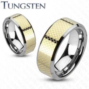 HYPNOTIK 8mm TUNGSTEN MENS WEDDING RING