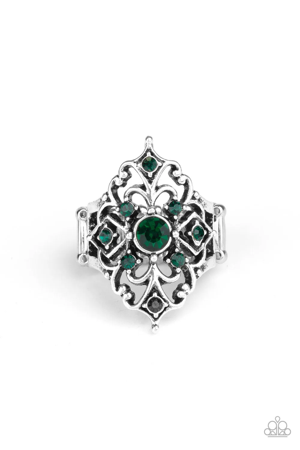 Imperial Iridescence - Green Paparazzi Ring