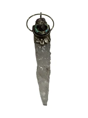 Large Chunky Crystal Point Pendants (Various Crystals)