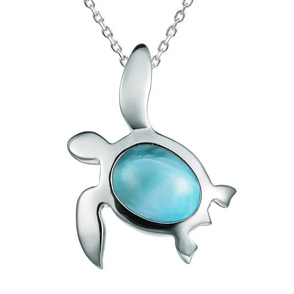Larimar Kona Honu Pendant