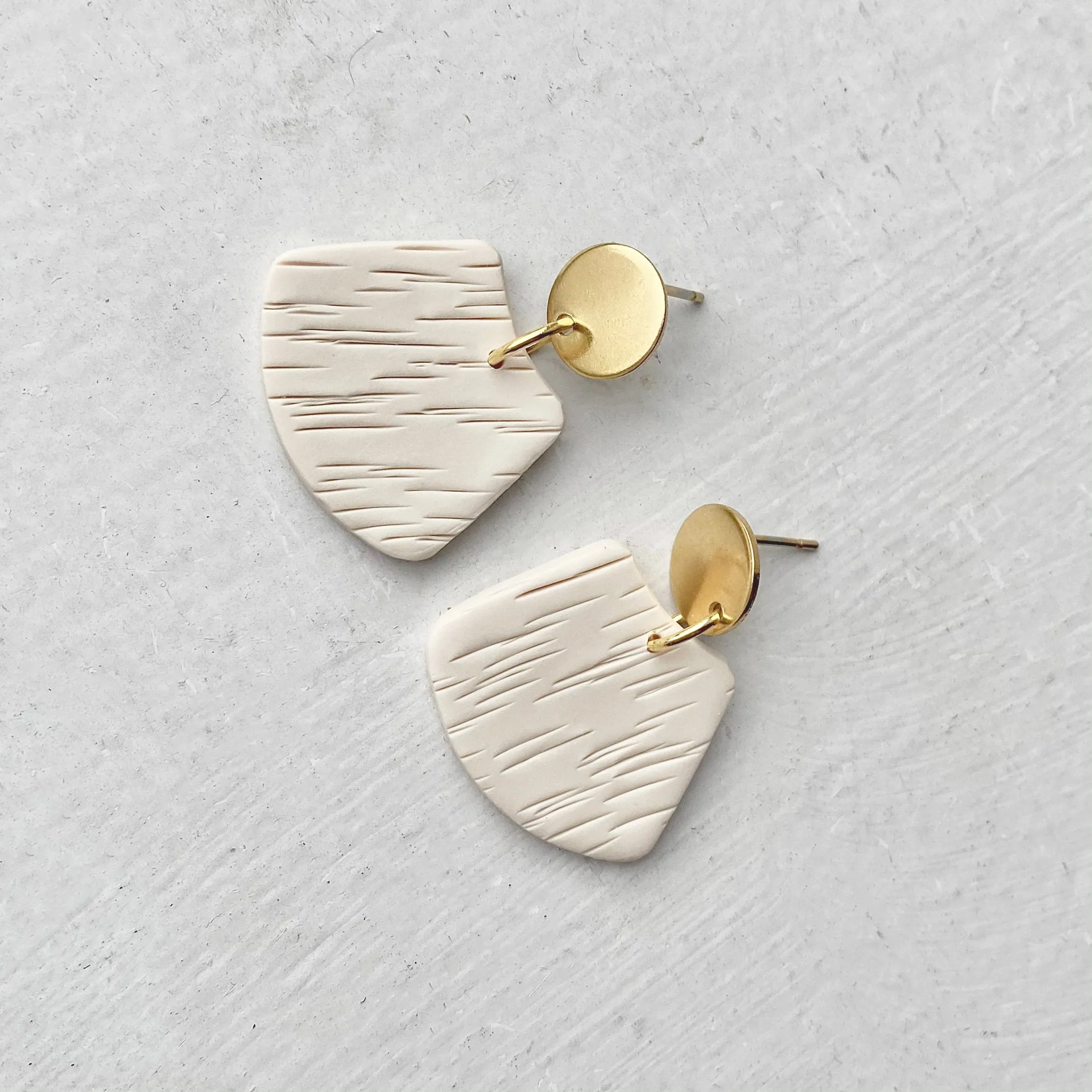 LAUREN earrings in beige