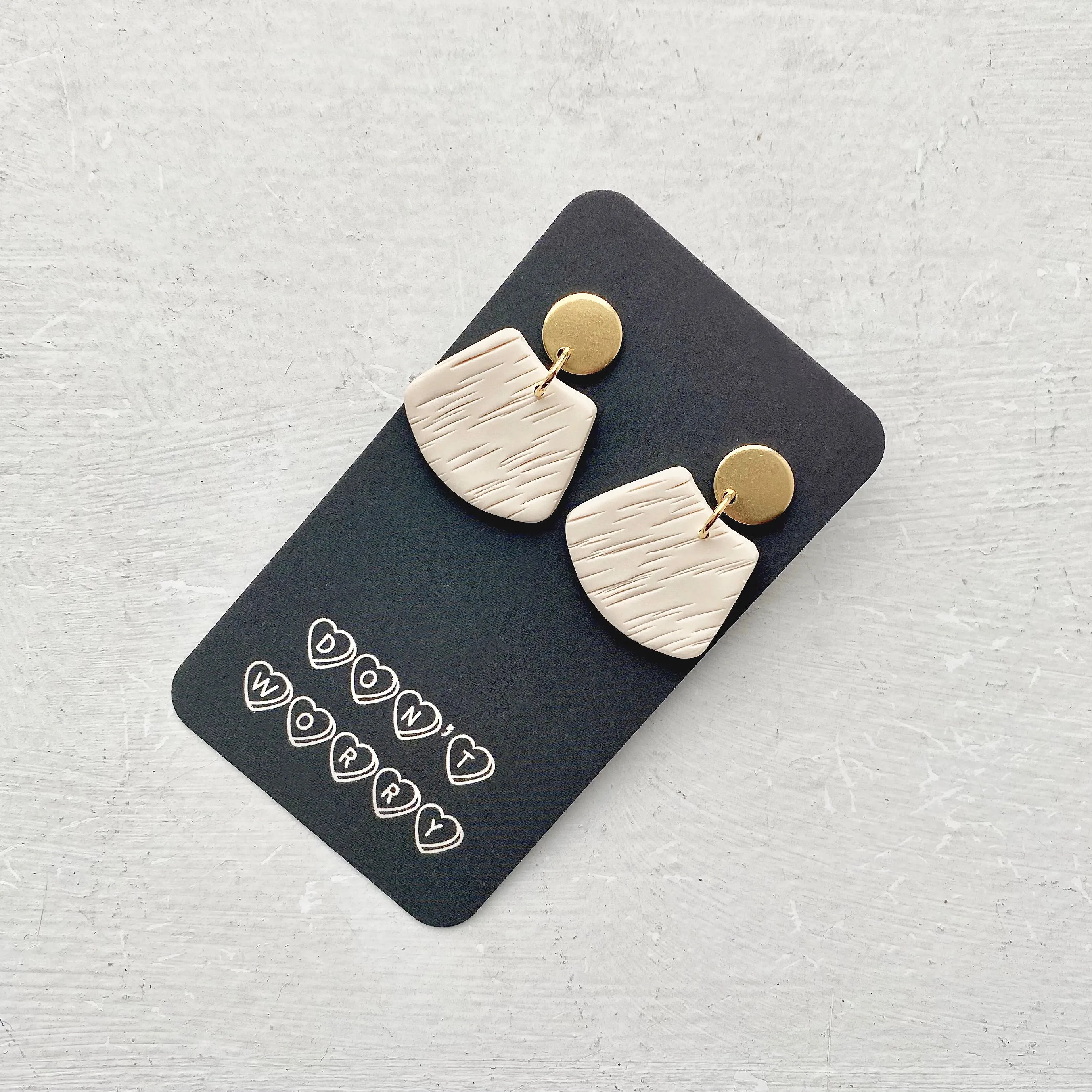LAUREN earrings in beige