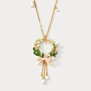 Lily Of The Valley Bow Necklace