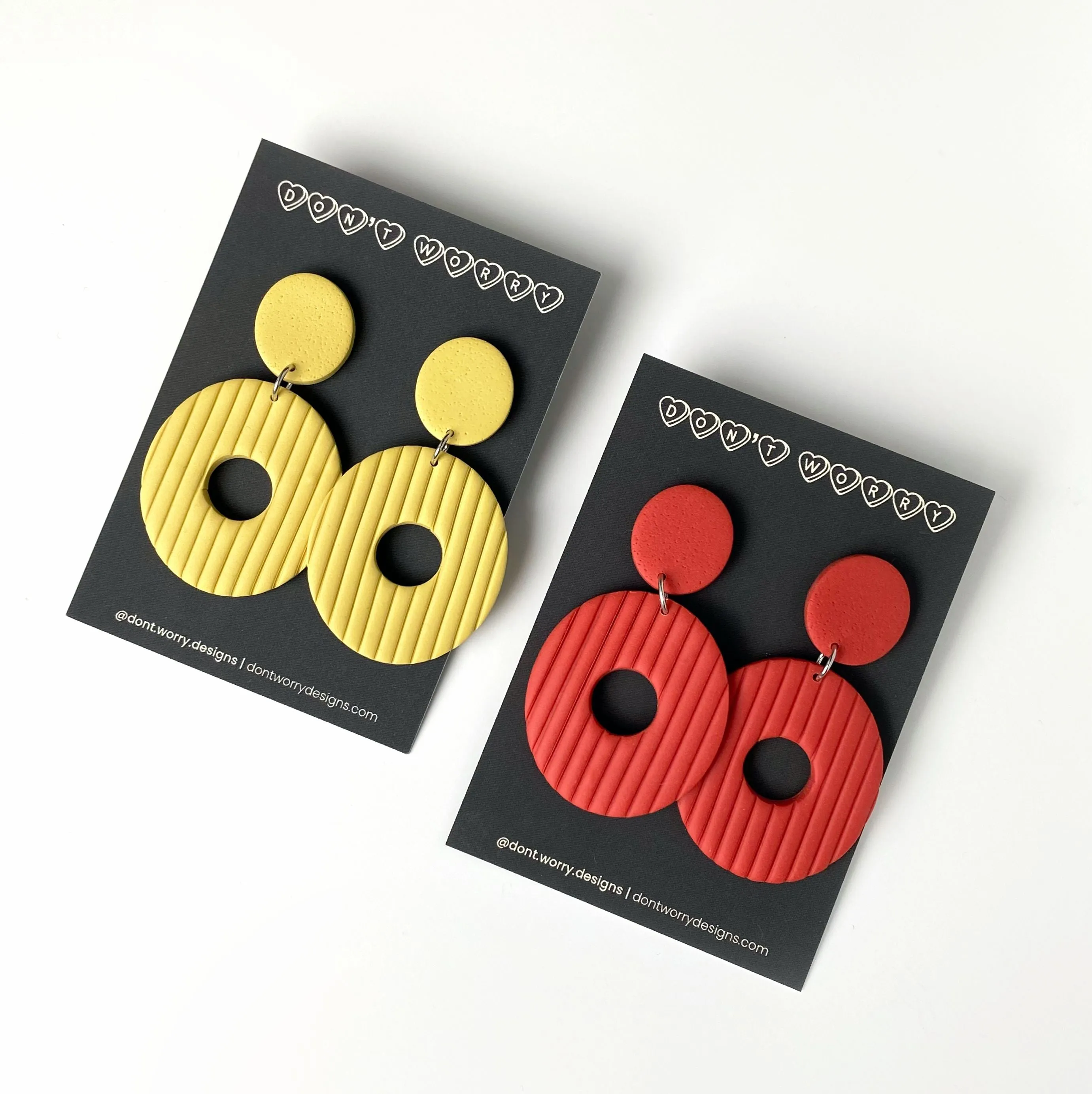 LOLA earrings in vermilion