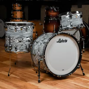 Ludwig Legacy Mahogany 13/16/22 3pc. Drum Kit White Strata