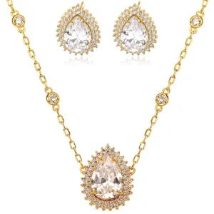 LUXURIOUS DROP SET | Double 18K Gold Plated