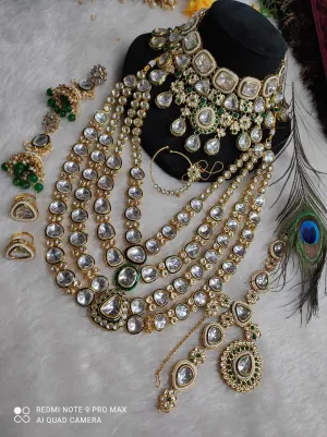 Luxurious Green Heavy Bridal Set