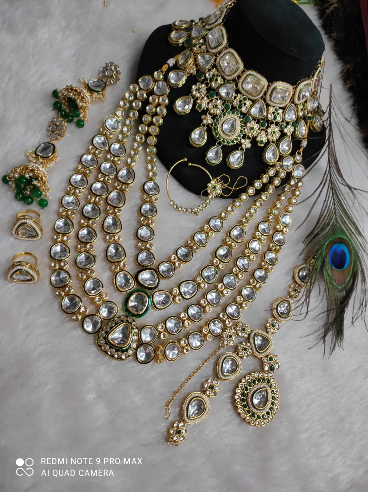 Luxurious Green Heavy Bridal Set