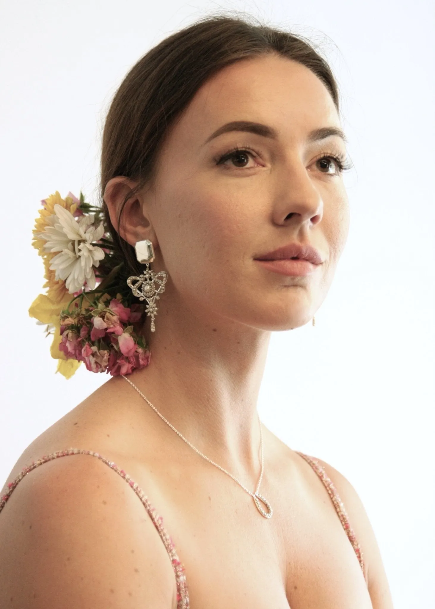Luxurious, opulent, pearl encrusted statement earrings
