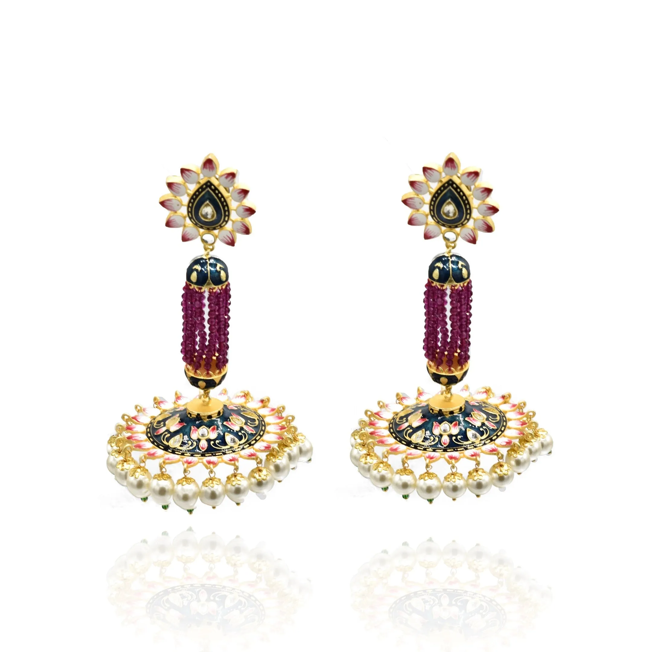 Madhu Meenakari Earrings