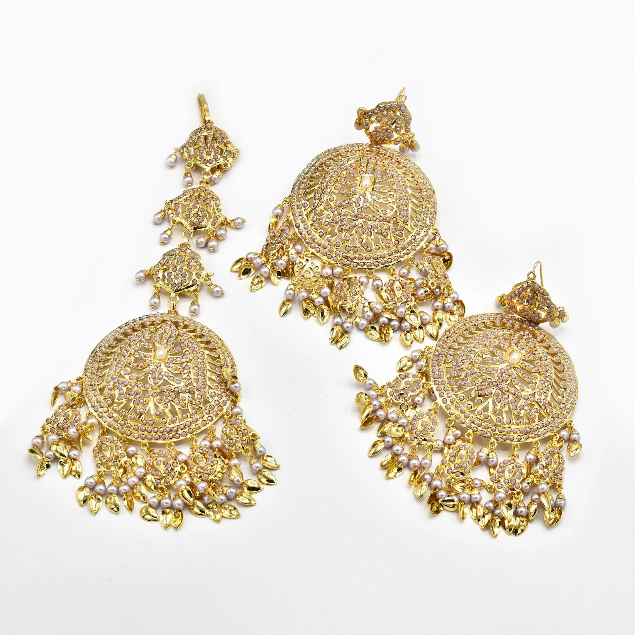 Mahseen Jadau Earrings Tikka Set