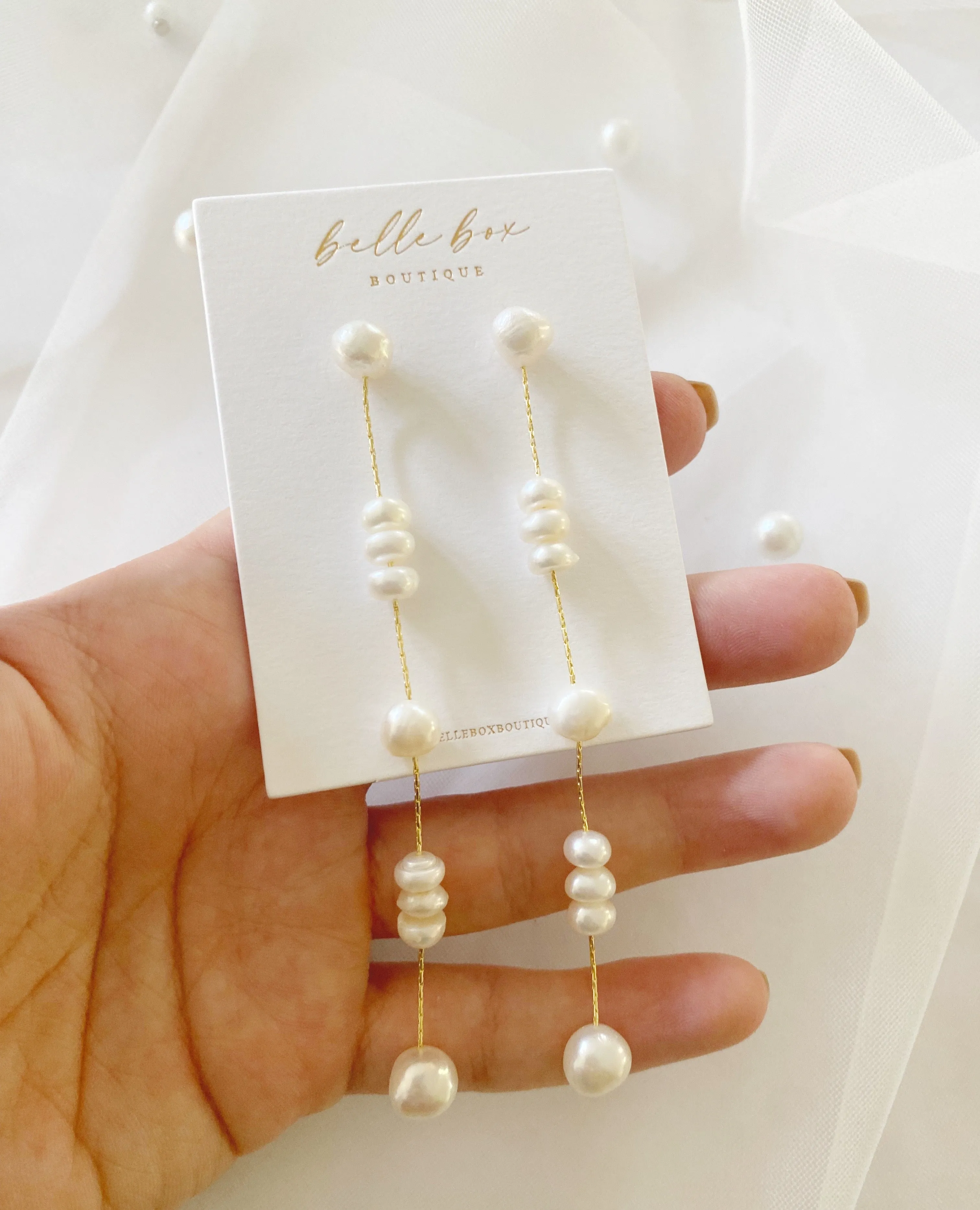 Margot Freshwater Pearl Drop Earrings