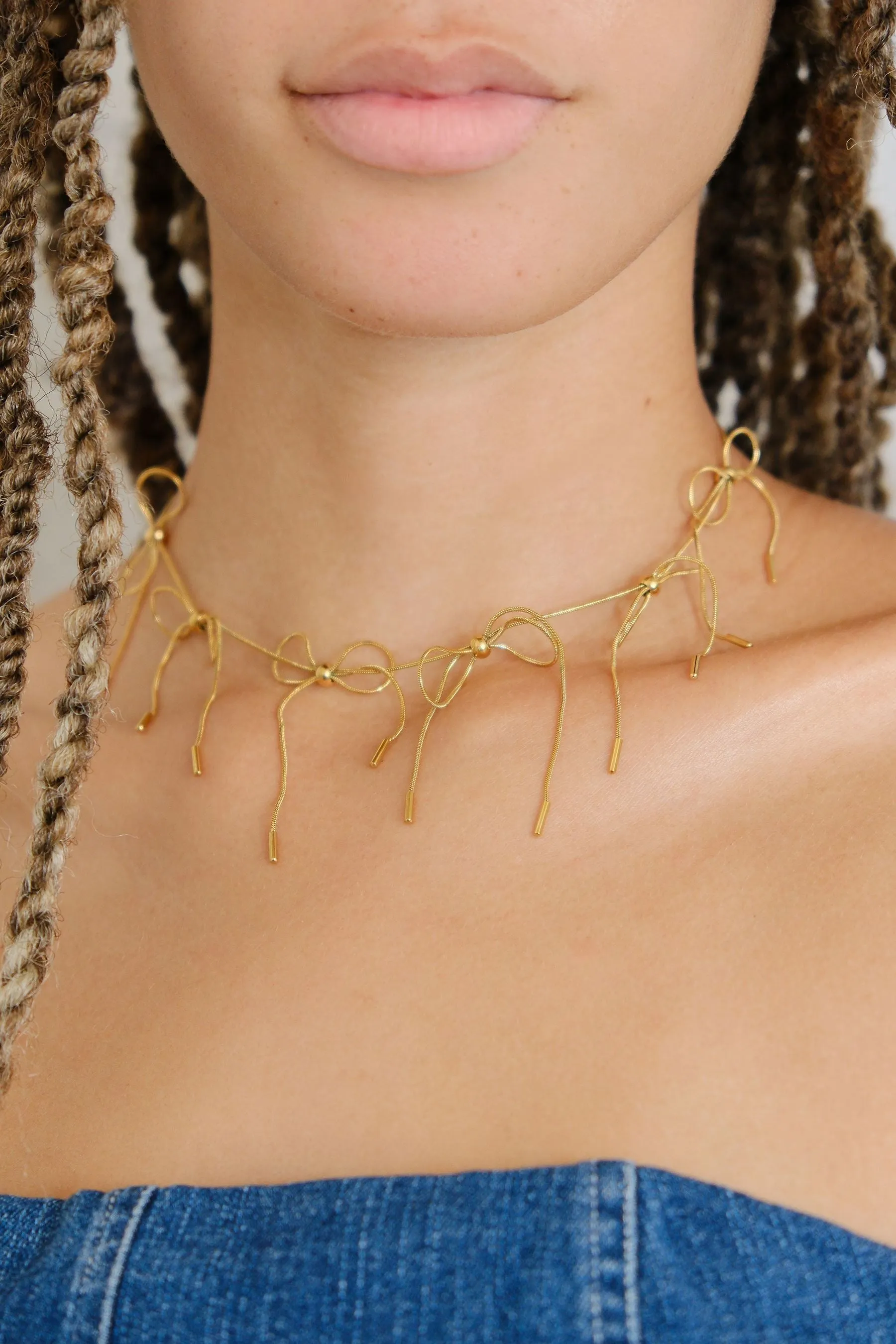 Maxine Bow Chain Necklace