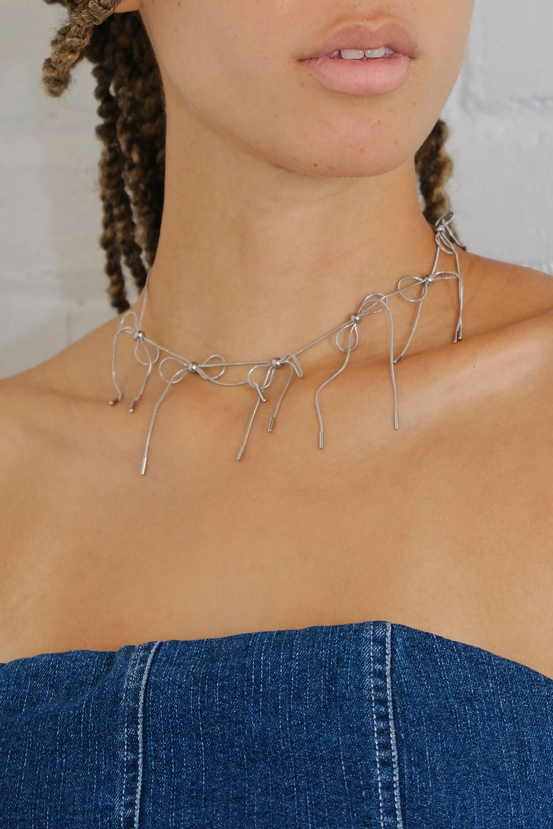 Maxine Bow Chain Necklace