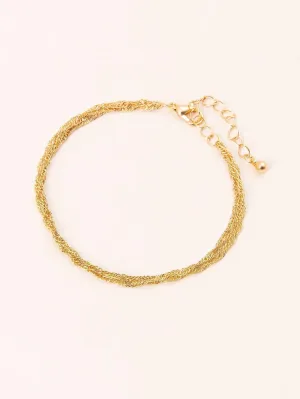 Metallic Layered Anklet