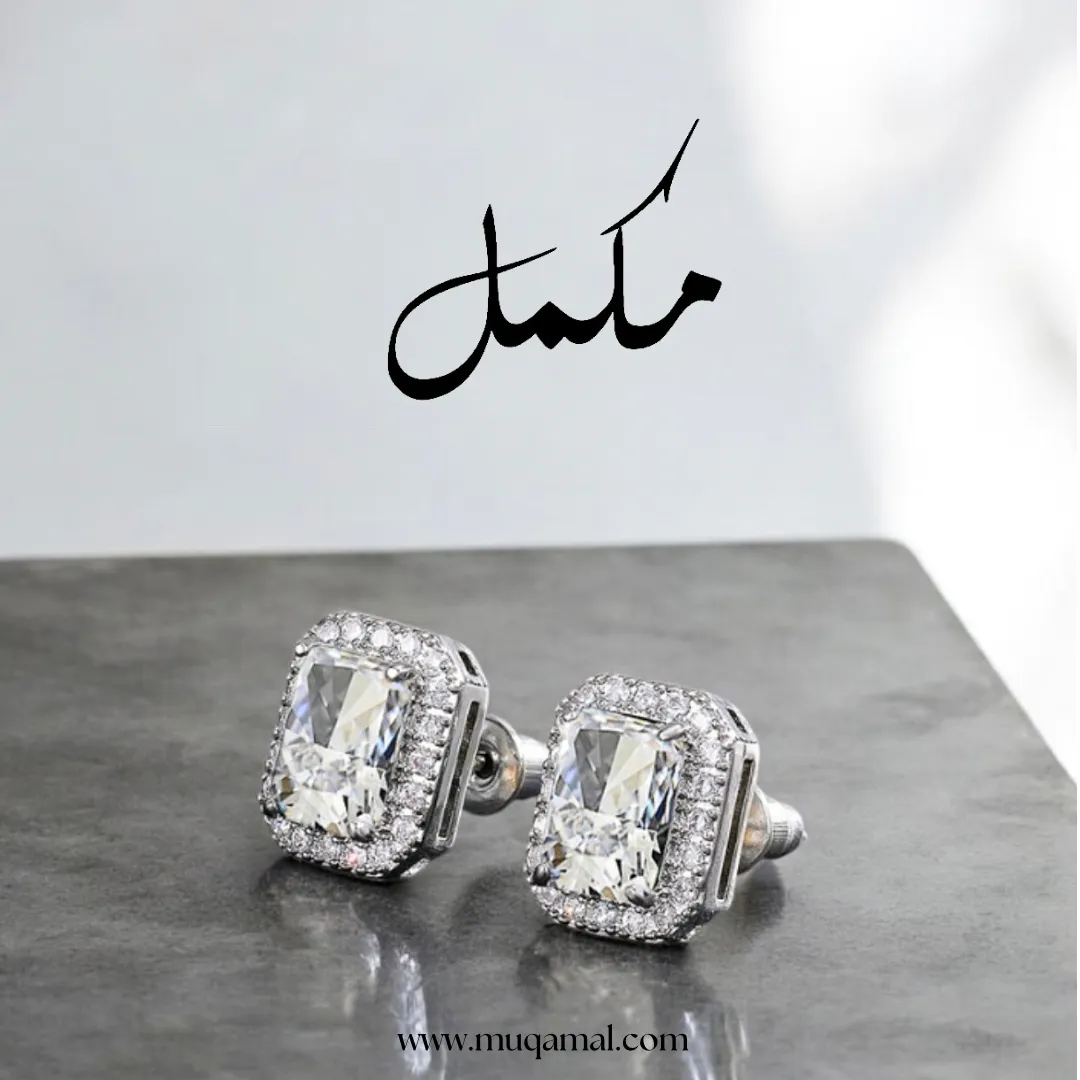 Minted Elegance studs