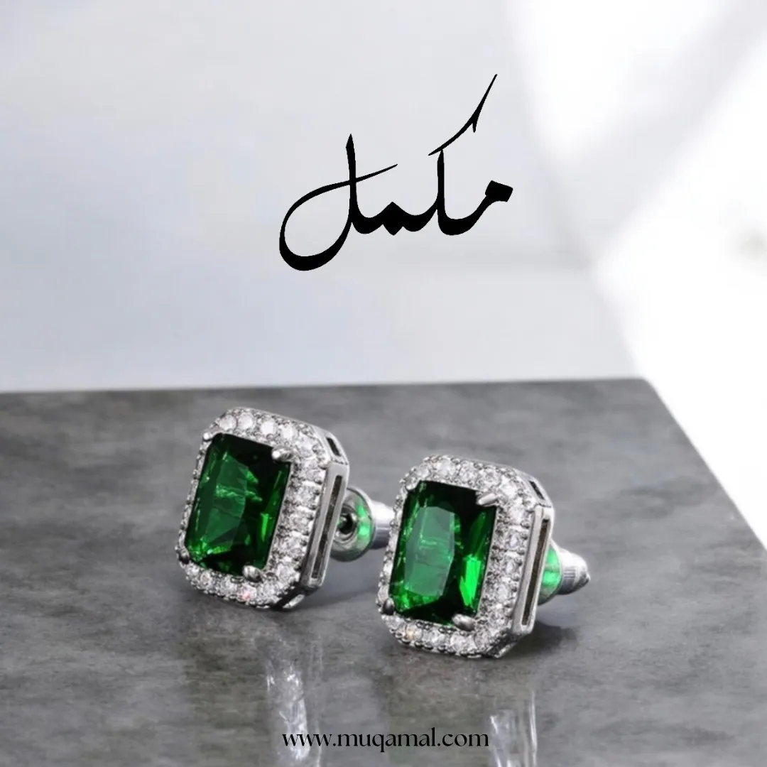 Minted Elegance studs