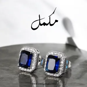 Minted Elegance studs