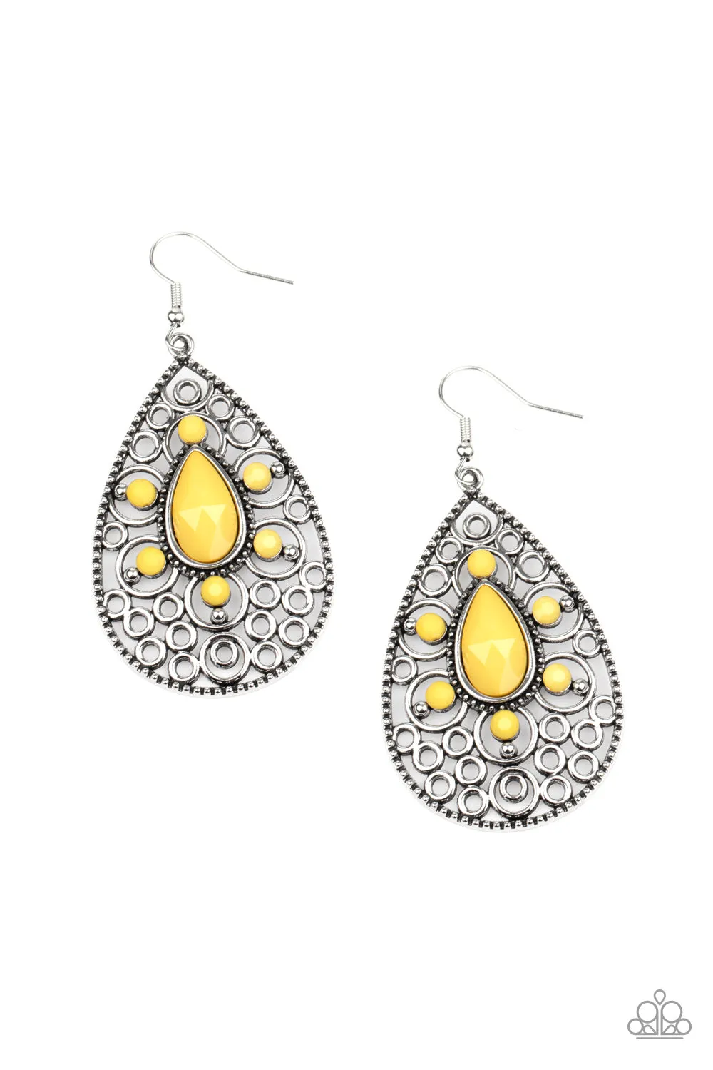 Modern Garden - Yellow - Earrings