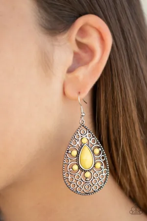 Modern Garden - Yellow - Earrings