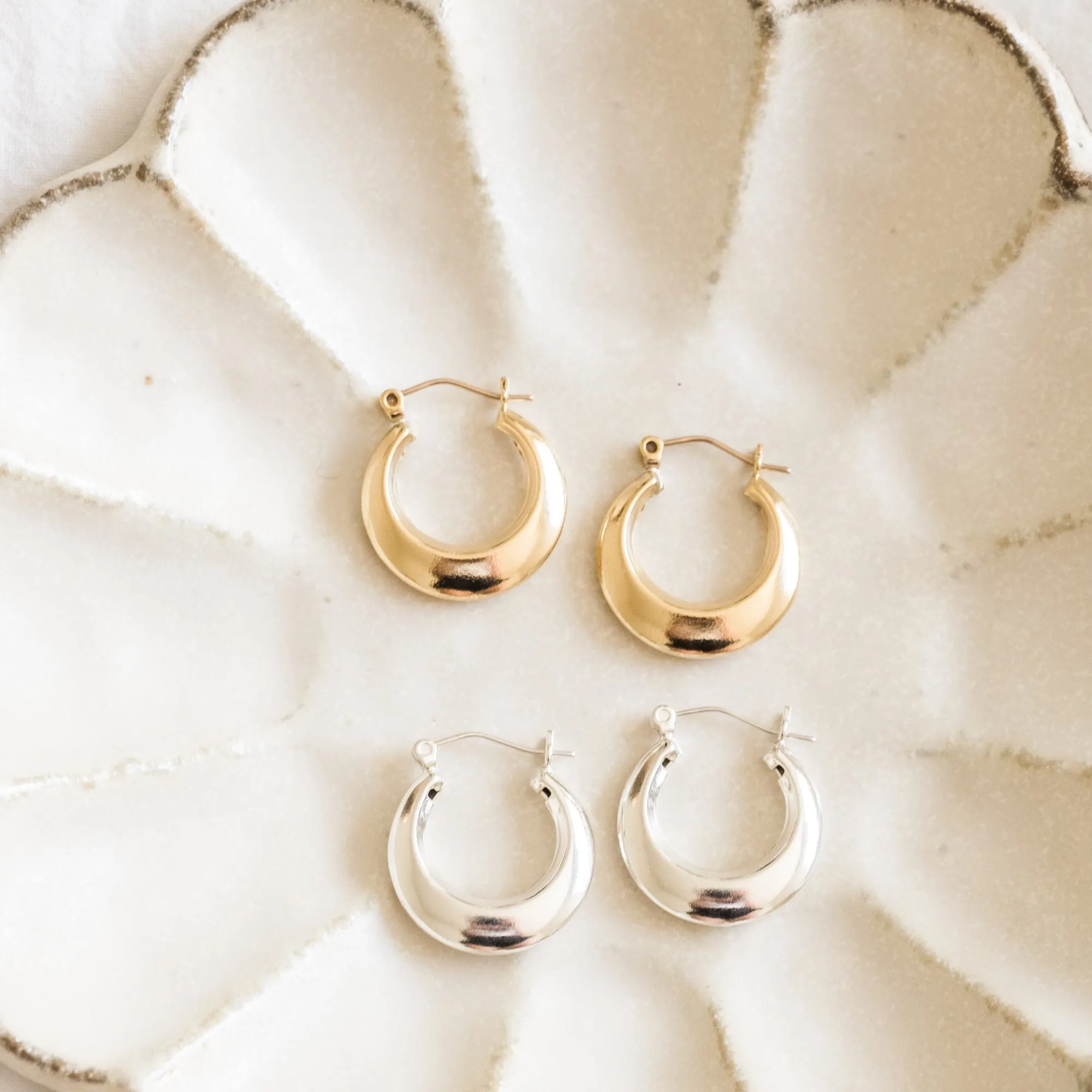 Modern Hoop Earrings