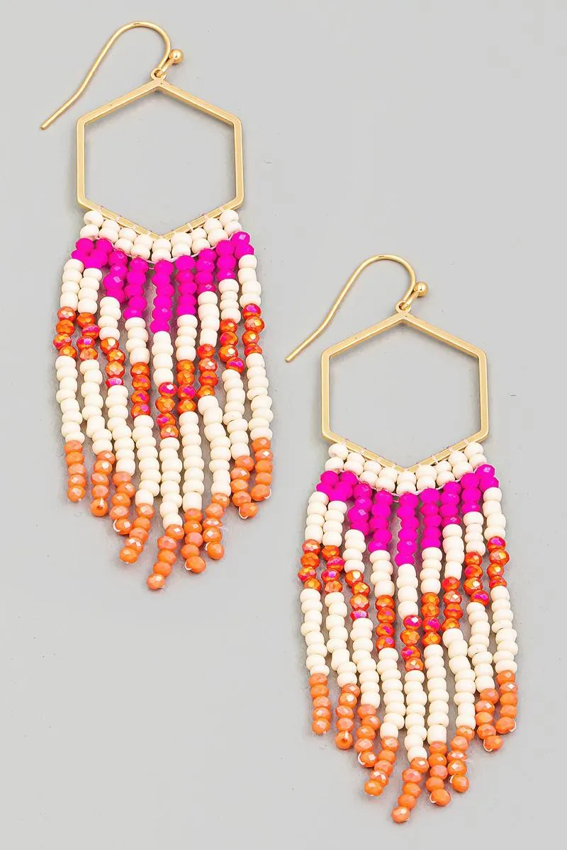 Modern Love Earrings Fuchsia