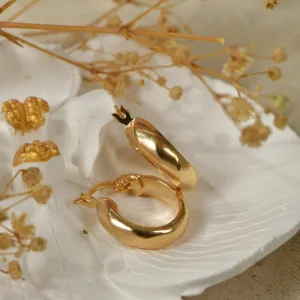 Modern Twisted Hoop Earrings