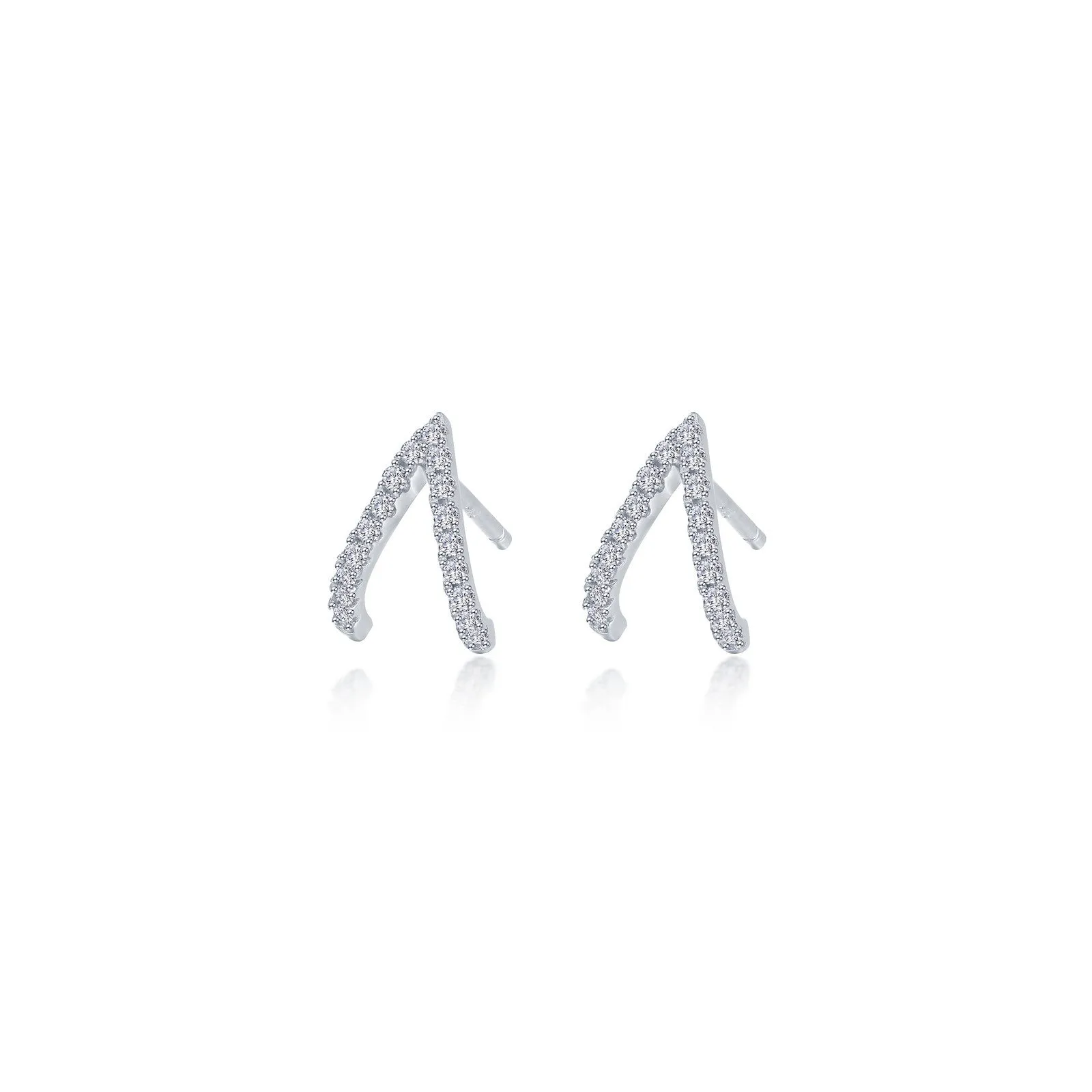 Modern V-Shaped Stud Earrings E2018CLP00