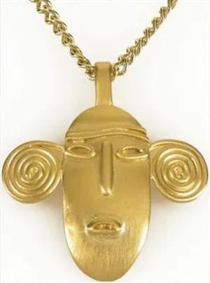 Muisca-Inspired Female Figure Pendant: A Symbol of Femininity and Power