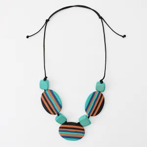 Multi Color Oval Darcy Necklace