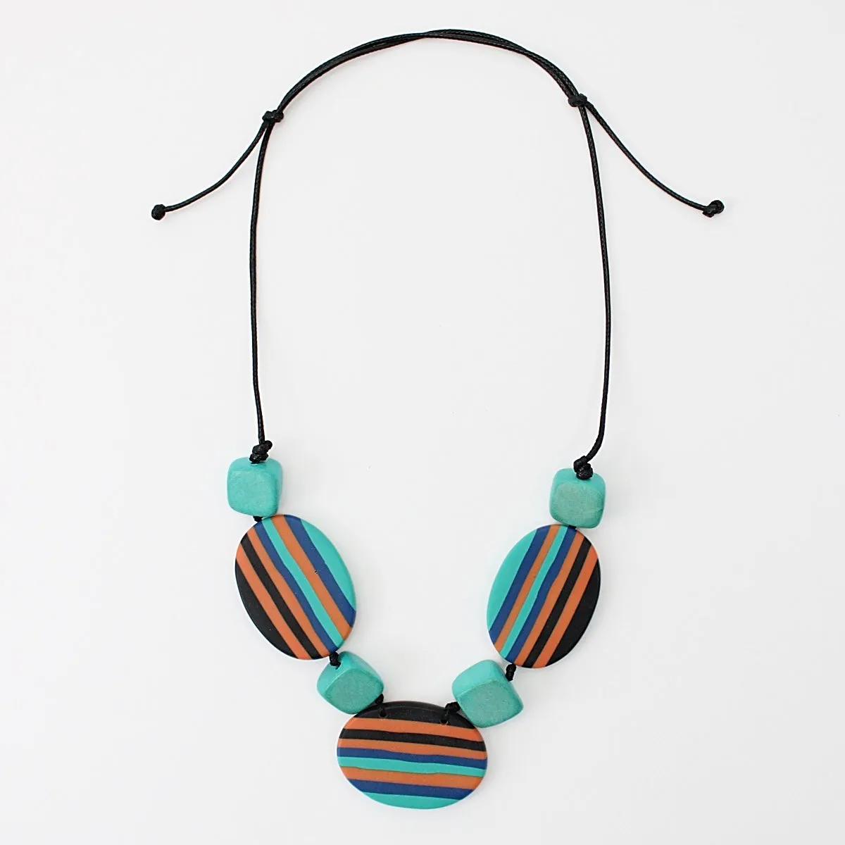 Multi Color Oval Darcy Necklace