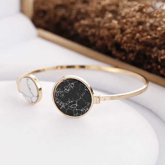 Natural Stone Cuff Bracelets